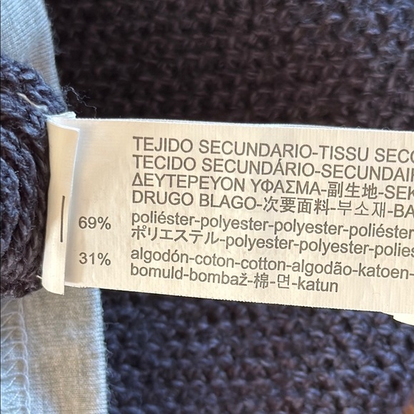 Zara Boys 12 Blue and Gray Sweater with Layered Hem and Raglan Sleeves - Picture 5 of 5